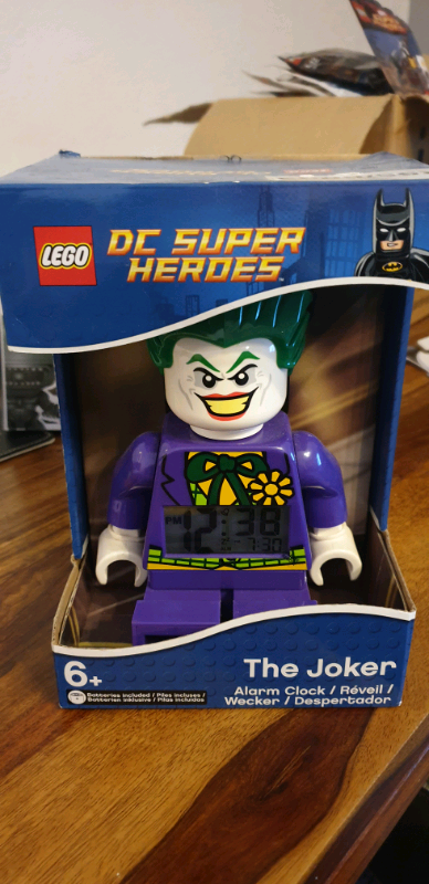 lego joker alarm clock